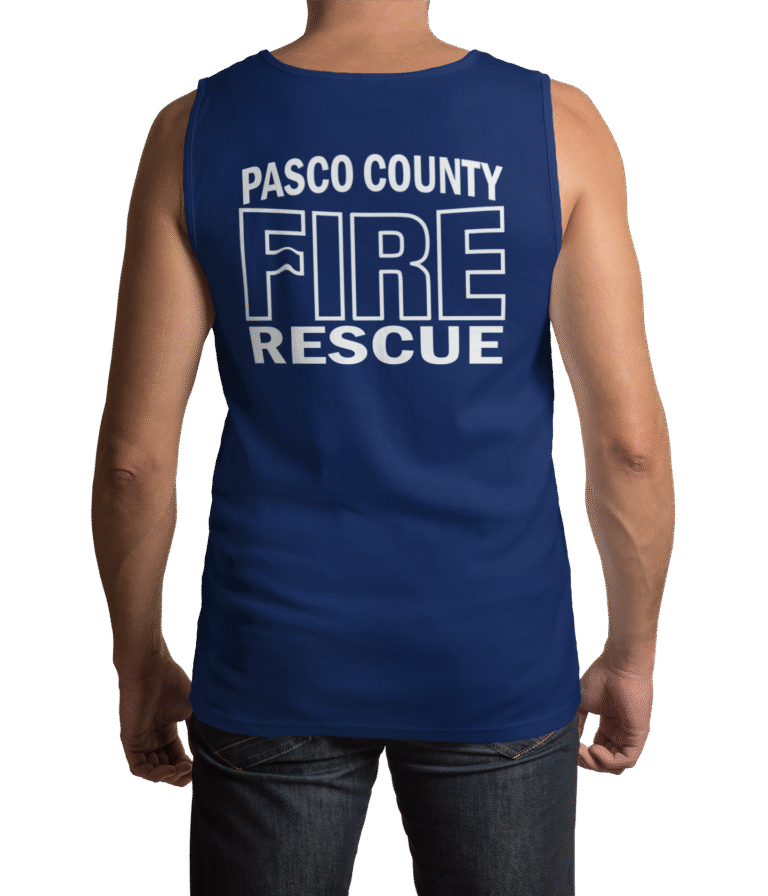 sleeveless fire blue