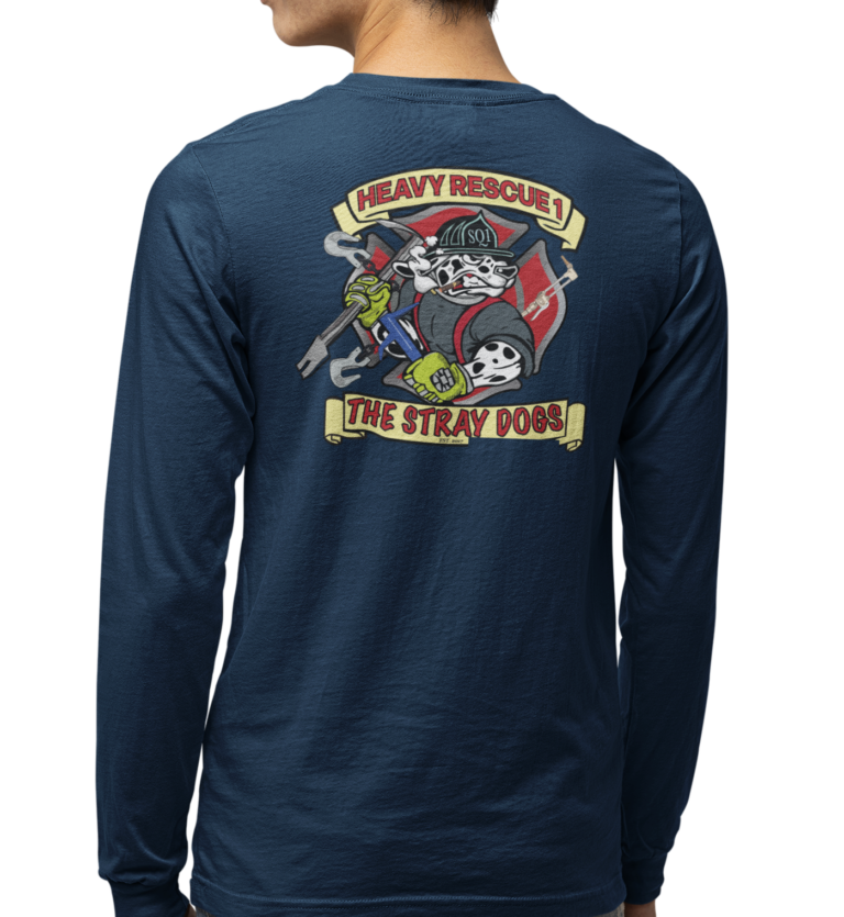 Heavy Rescue gildan long navy