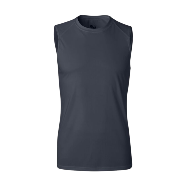 Sleeveless Performance Navy Front